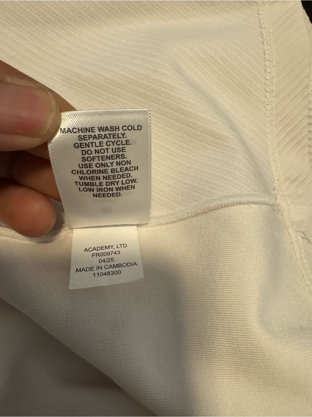 Freely Cream Ribbed Performance Tank Size M - Picture 5 of 6